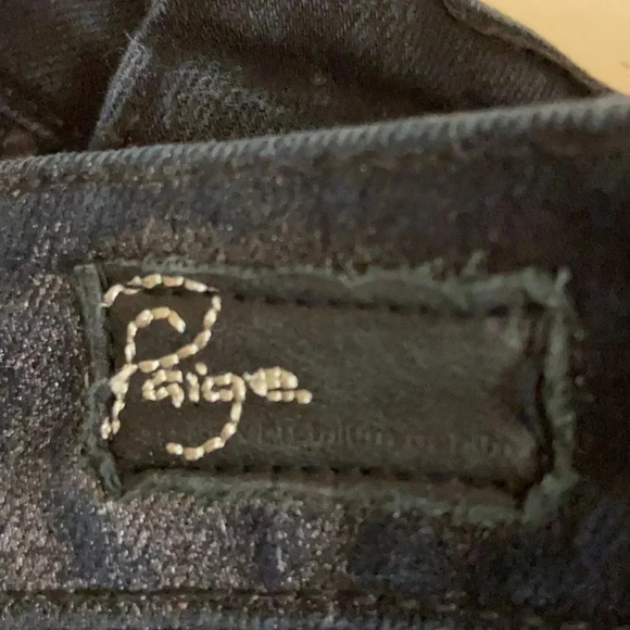 Paige Verdugo Jegging Low Rise Black with Silver Overwash - Size 24 - Picture 8 of 8